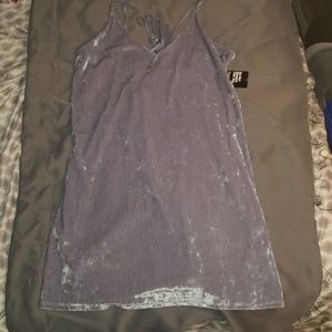 Velvet gray dress